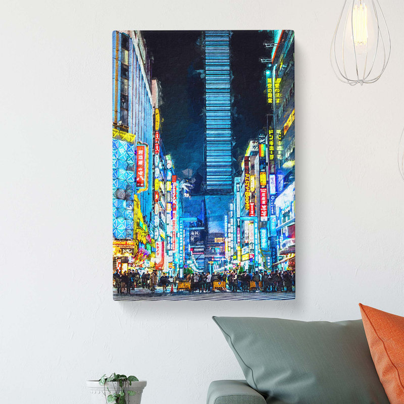 Bright Lights of Tokyo - Wrapped Canvas, 91.4 cm H x 61 cm W