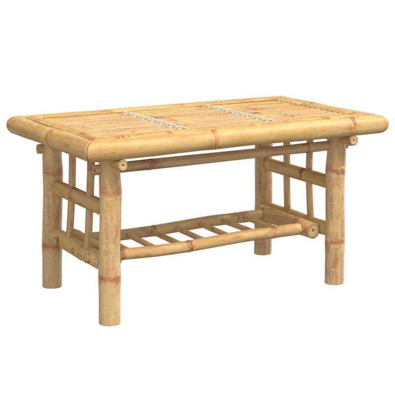 Bay Isle Home™ Coffee Table Bamboo, 14.2"H x 27.6"L x 17.7"W