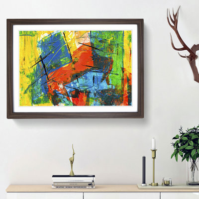 Abstract Art Painting Vol.185 by S.Johnson - Framed Print