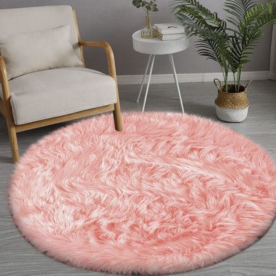 Heustis Faux Sheepskin Indoor Rug