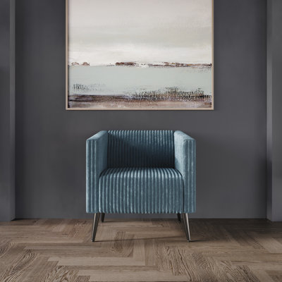 Fauteuil en velours de 30,31 po Schermick