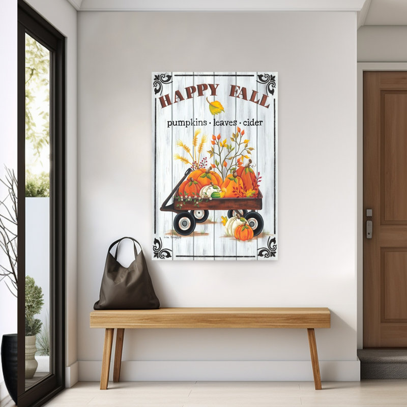 Automne, citrouilles, automne, paysage abstrait, art naturel, H 60 po x l 40 po
