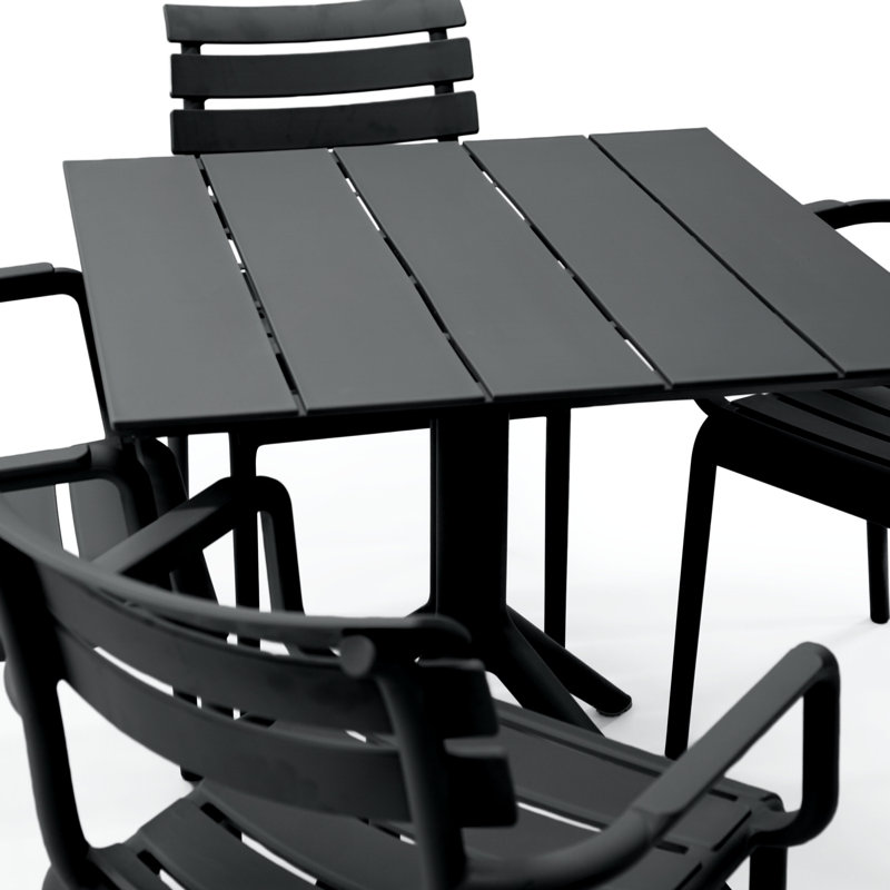Centreville 4 Person Dining Set, Balck