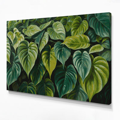 Art mural sur toile vert, Hawaiian Philodendron