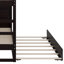 Lit superposé double avec lit gigogne et escalier-830439788