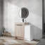 Meuble-lavabo autoportant avec lavabo et rangement en céramique, 36 po, charnière de porte à fermeture en douceur-121054535-121054536