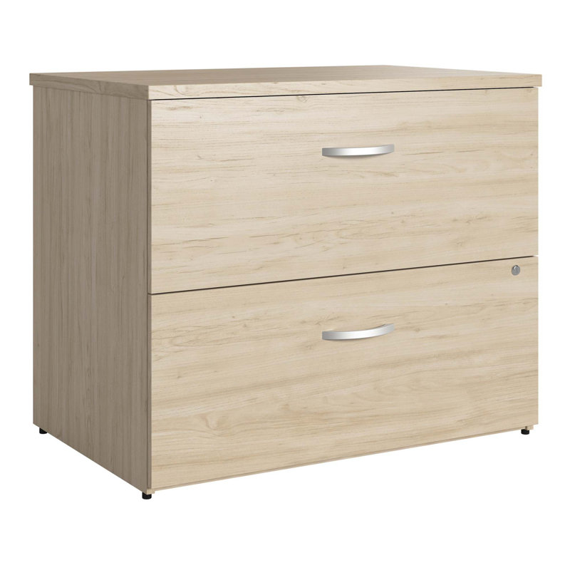 Studio C 36'' Wide 2 -Drawer File Cabinet, Natural Elm