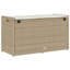  Banc de rangement extérieur beige en poly rotin 39,4 po x 17,7 po x 22,4 po-308196363-308196369