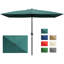 Parasol rectangulaire 10 'x 6,5' avec manivelle et bouton poussoir inclinable pour le jardin, la terrasse, la pelouse-447903018