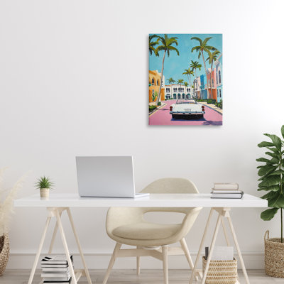 Toile de voiture tropicale classique, design par Franklyn Gregory