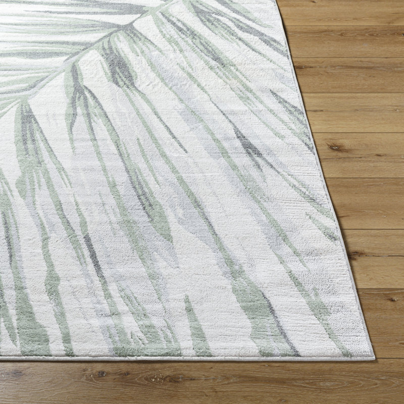 Boho Runner Cream/Green/Grey_ROM2401, Rectangle 200 x 275cm