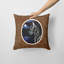  Coussin décoratif noir 14 "Great Dane in the Moonlight