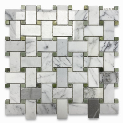 12" x 12" Marble Mosaic Wall & Floor Tile