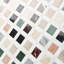 Lula Multicolor 11.92 in. x 11.92 in. Polished Marble Floor and Wall Mosaic Tile (0.98Sq. Ft. /Each)