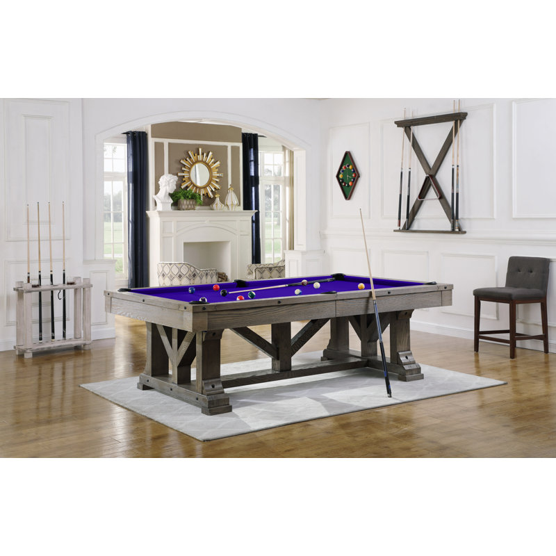 Cross Creek Slate Pool Table with Professional Installation Included, 7', Purple, Yes