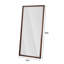 Miroir de plancher 70 po x 32 po avec cadre en bois artificiel