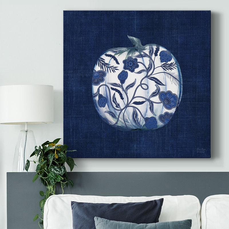 «Paisley Pumpkin I», reproduction sur toile tendue, H 16 po x l 16 po x P 1,5 po
