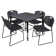 Kee Mobile Square Breakroom Table and Chair Set