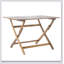 Table pliante en bois d'acacia de 43,5 po Positano, résistante aux intempéries et peu encombrante pour les repas et les rassemblements en plein air