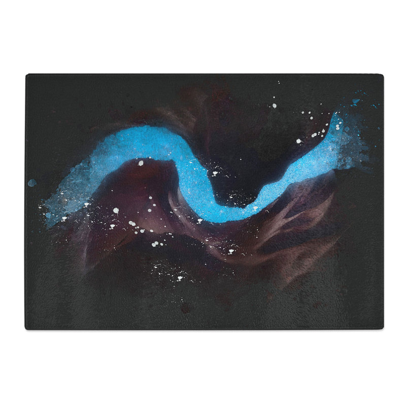 River of Stars in Antelope Canyon Paint Splash Chopping Board, 0.4cm H x 20cm W x 28.5cm L