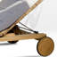 Chaise longue d'extérieur en bois de teck