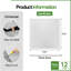 Fasarxiu X 2 pi Carreau de plafond décoratif en PVC texturé - très épais pour la maison, le bureau (48 pieds carrés / caisse, ensemble de 12)-130816338-130816339