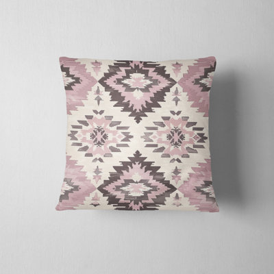 Eastern Elegance Geometric Reversible Pillow Cover