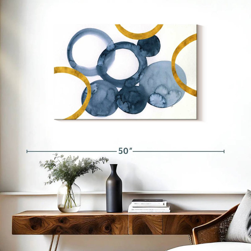 Bleu profond Avery I, H 24 po x l 36 po
