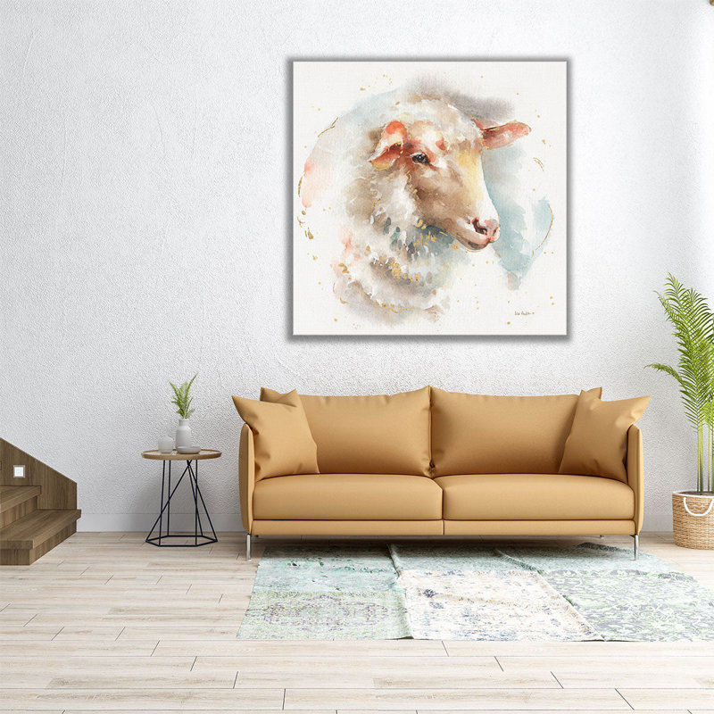 «Farm Friends IV», reproduction d'art sur toile, H 24 po x l 24 po