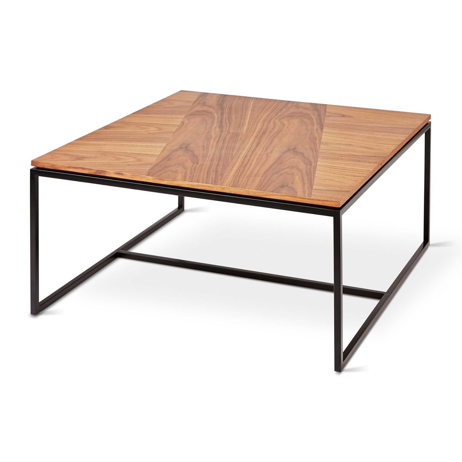 Gus* Modern Tobias 30" Square Coffee Table, Walnut