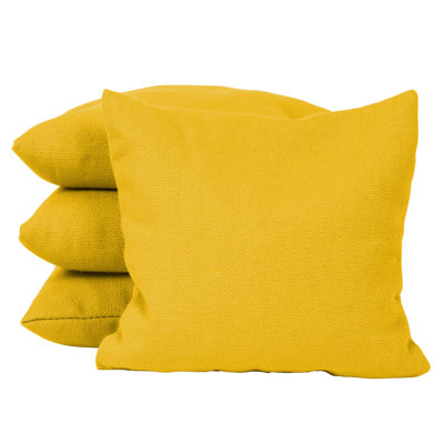 Victory Tailgate 4 Yellow Solid Color Regulation Corn Filled Cornhole Bags