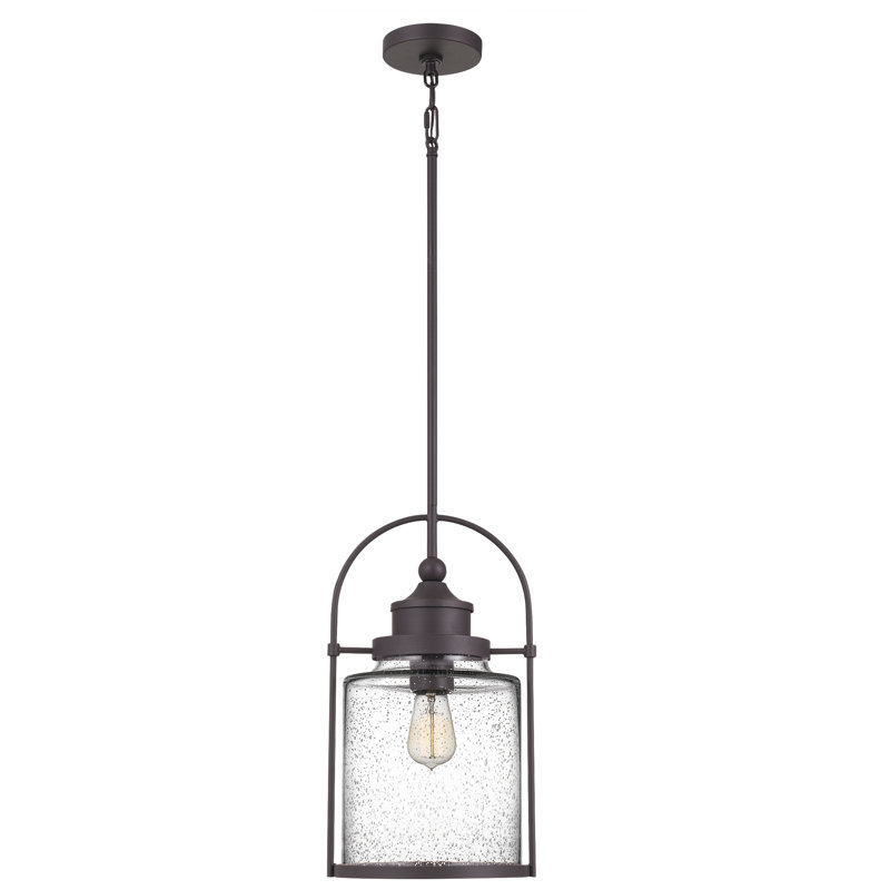 Payson 1-Light Western Bronze Mini Pendant Light, Western Bronze, 18" H x 9.75" W x 9" D