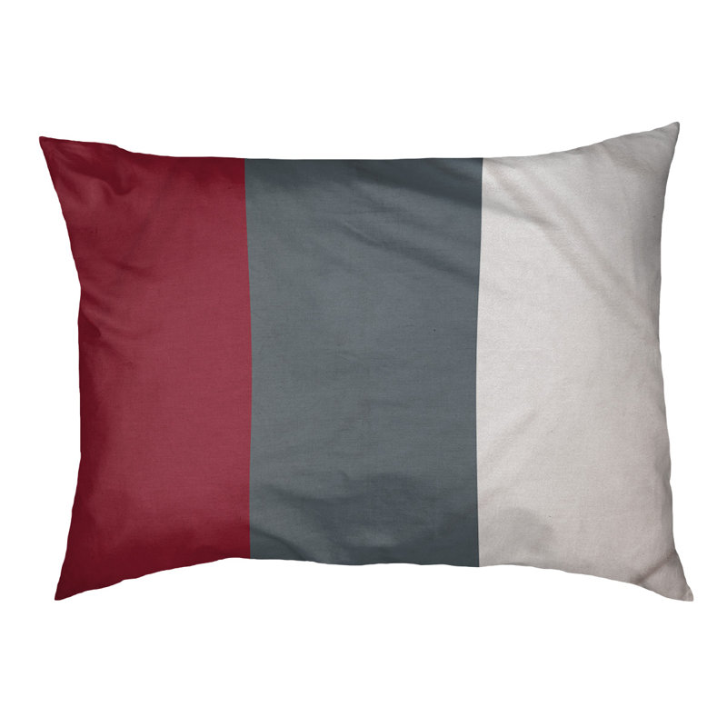 Coussin d'extérieur pour chien Florida Tribe, Moyen (l 28 po x P 18 po x H 6 po), Red/Grey/White
