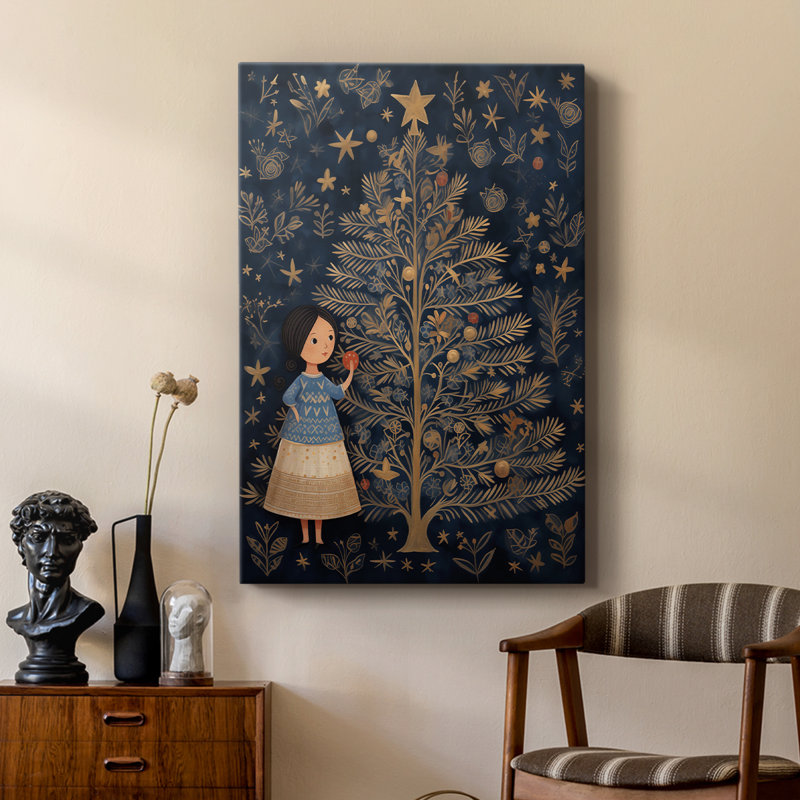 Art des Fêtes de Noël DCXLV III - galerie sur mesure, H 18 po x l 12 po