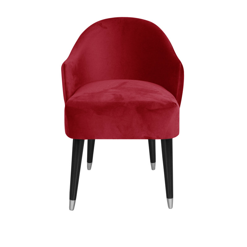 Emi Upholstered Barrel Chair, Red