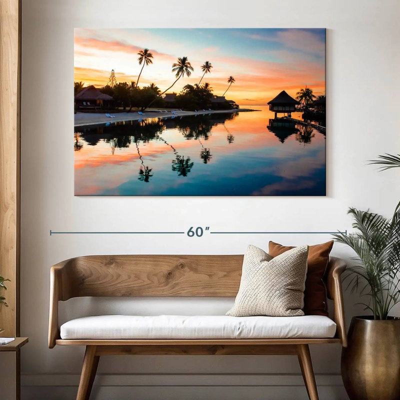 Ravi Palm Beach Reflection, 34" H x 51" W