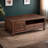 American rectangular walnut end table