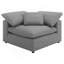 Canapé modulaire gris 6 pièces