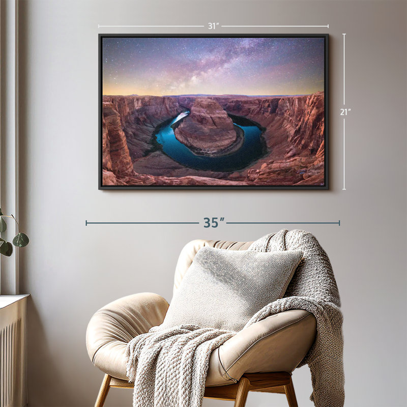 Impression sur toile de ciel étoilé Horseshoe Bend, H 21 po x l 31 po