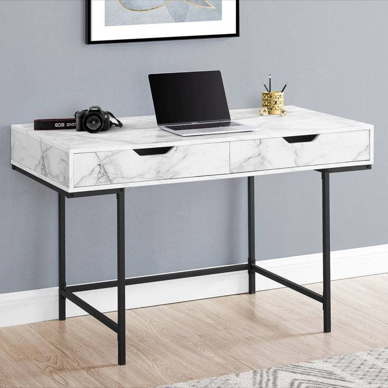 Ginaro Computer Desk, White