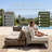  Modern Outdoor Wicker Rattan Patio Modular Single Chairs (set Of 2) With 6-inch Thick Cushions-1523374598