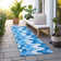 Washable Abstract Indoor / Outdoor Rug