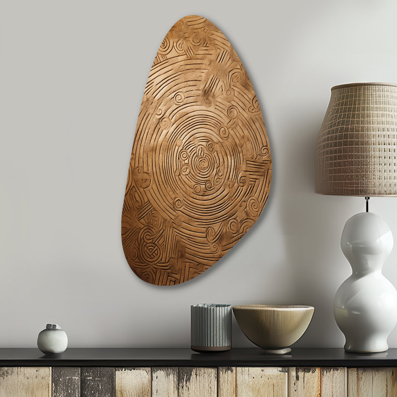 Art mural asymétrique en métal Tenesha, H 31 po x l 17 po