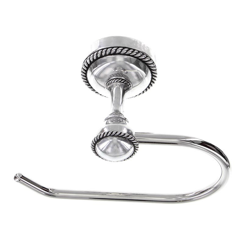 Equestre Wall Mounted Toilet Paper Holder, Antique Silver