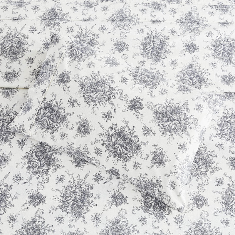 Ensemble de draps en flanelle, Ensemble de draps pour très grand lit avec 2 taie, Gris