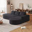 Ensemble de canapé modulaire recouvert de tissu d'ameublement moderne modulaire en L de 108,5 pouces avec 3 coussins en chenille recourbée pour une combinaison de confort et de style-521358992-521358994