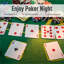 Table de poker, table de Blackjack pliable à 7 joueurs de 72 po avec puce et amp; Porte-gobelets | Vert | Bois aggloméré + acier