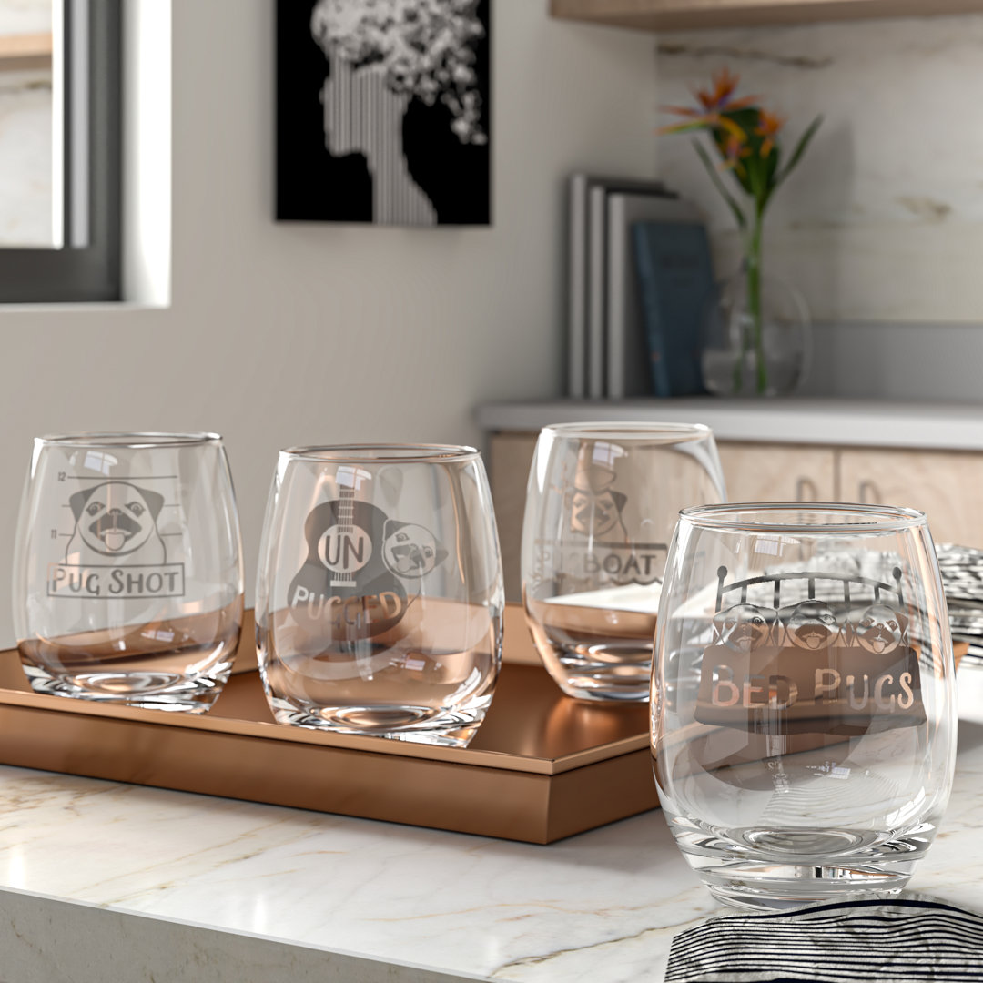 Demuth 21oz. Wine Glass Set (Set of 4) Brayden Studio®