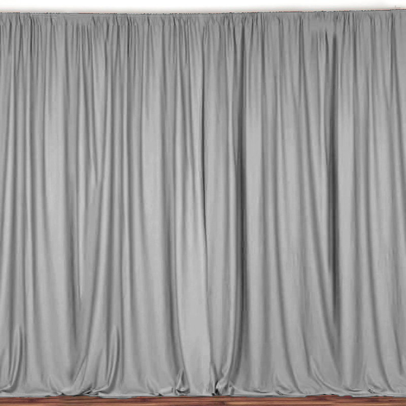 Panneau de rideau simple obscurcissant Antion, 56 po x 108 po, Argent
