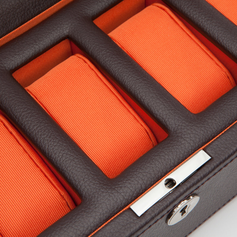 Windsor Watch Box, Brown/Orange